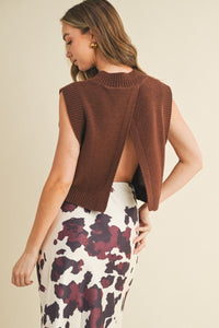 Espresso Escape Sleeveless Sweater