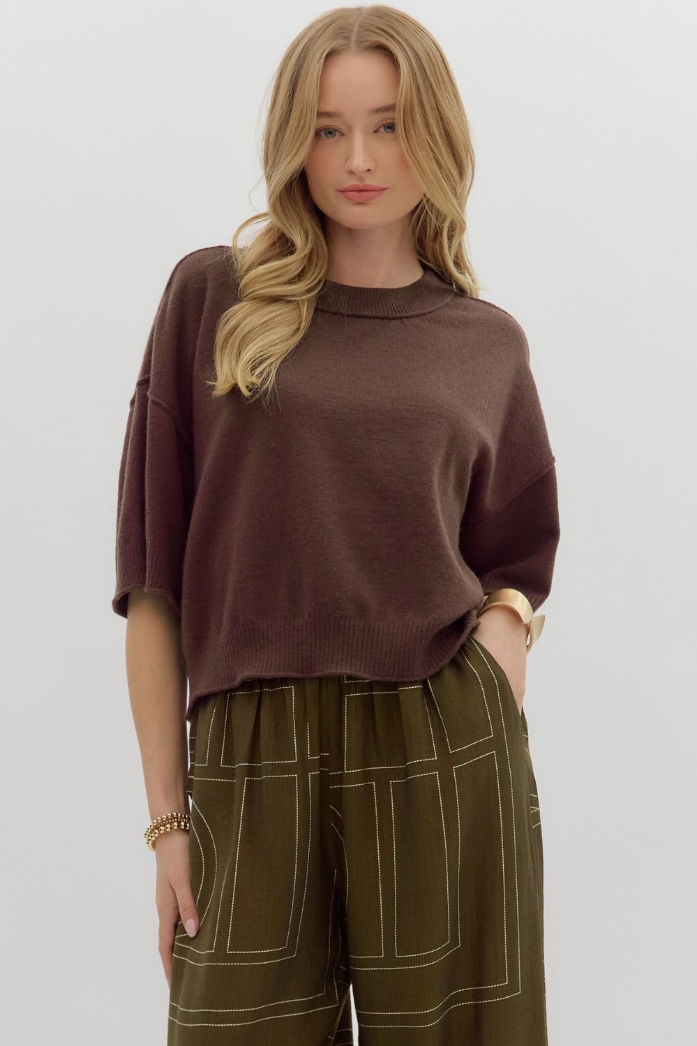 Maple Moments Oversized Knit Sweater
