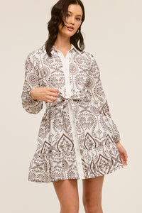 The Brown Paisley Dress