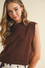 Load image into Gallery viewer, Espresso Escape Sleeveless Sweater