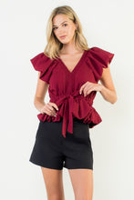 Load image into Gallery viewer, Falling From Grace Peplum Style Top