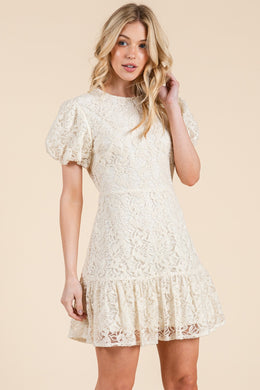 Pearl Whispers Mini Dress