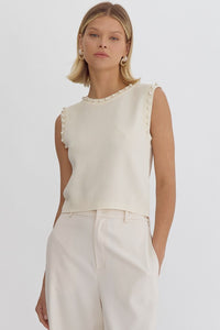 A Girl's Best Friend Top-Cream