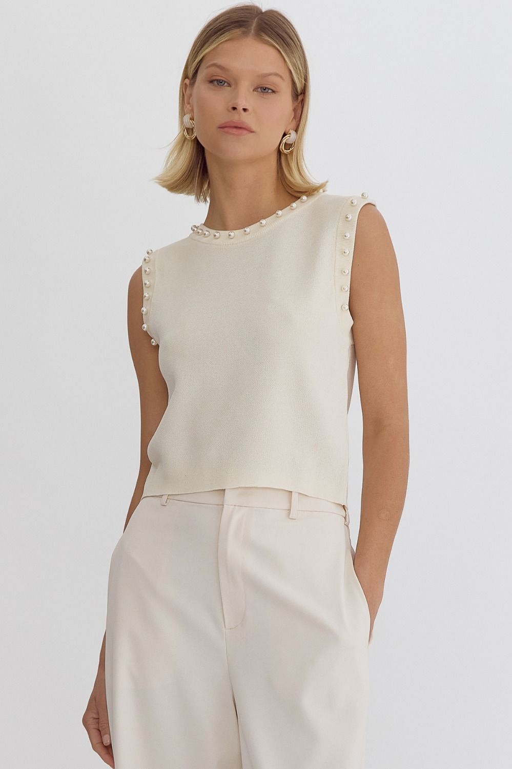 A Girl's Best Friend Top-Cream