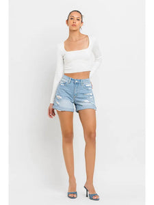 Seal My Fate Denim Shorts