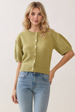 Load image into Gallery viewer, Hello Sunshine Cardigan Top-Green