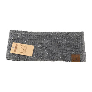 Fuzzy Lined Sequin Head Wrap