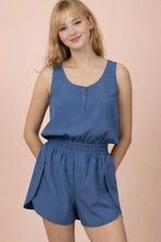 Load image into Gallery viewer, On the Go Romper-Blue