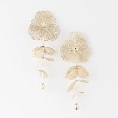 Delicate Drop Flower Earrings