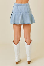 Load image into Gallery viewer, Backroad Blues Denim Skort