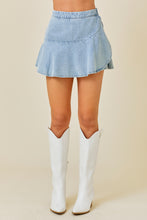 Load image into Gallery viewer, Backroad Blues Denim Skort