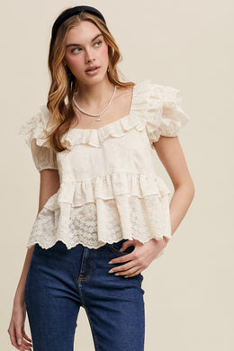 The Danielle Dainty Peplum Top