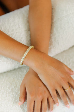 CZ Elle Cuff Bracelet