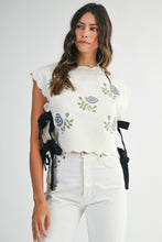 Load image into Gallery viewer, Ditsy Blooms Short Sleeve Sweater