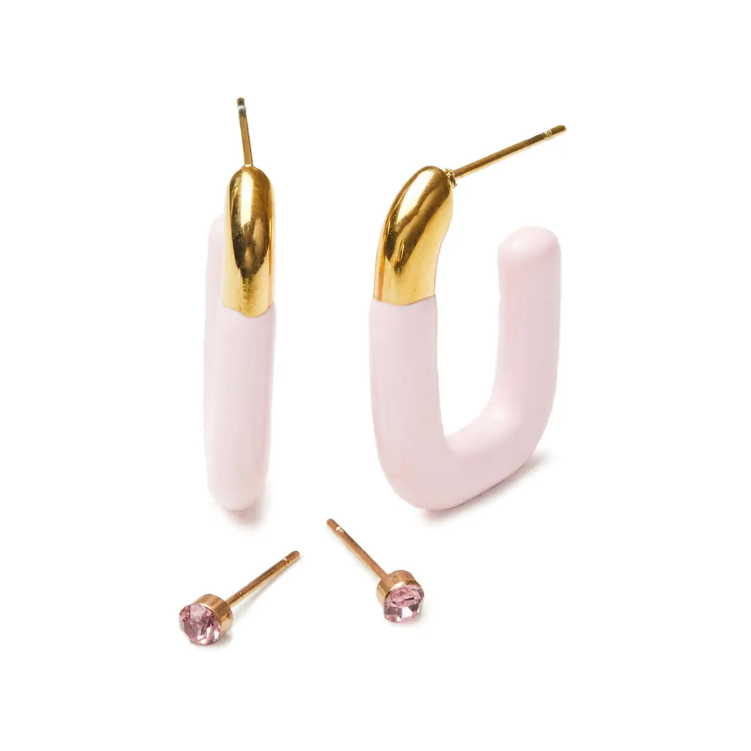 Oval Duet Hoops