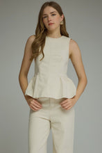 Load image into Gallery viewer, The Sweet Sophistication Peplum-Cream
