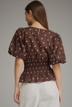 Load image into Gallery viewer, The Mocha Dot Darling Top