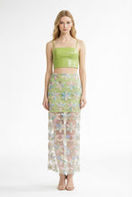 Load image into Gallery viewer, The Garden Party Midi Skirt-Green