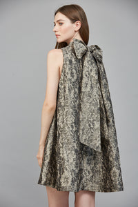 The Midnight Grace Jacquard Dress