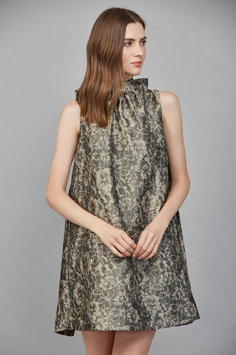 The Midnight Grace Jacquard Dress