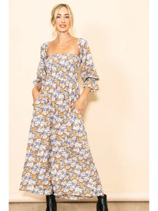 Times Like These Maxi Dress-Floral Print