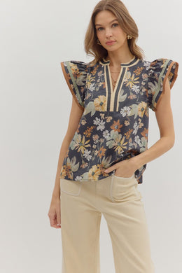 The Soft Polished Floral Top