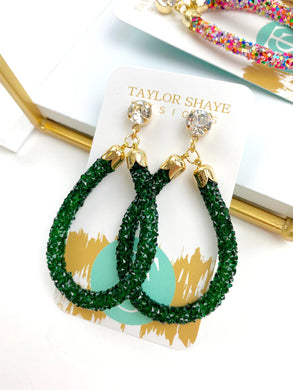 Glitter Teardrops