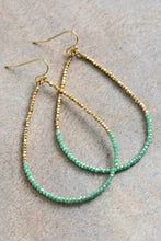 Load image into Gallery viewer, Gold Beaded Drop Earrings