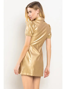 Golden Glamour Dress