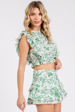 Blissful Moments Floral Set-Green