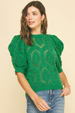 A Modern Classic Knit Sweater-Kelly Green