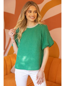 Emerald and Elegant Top