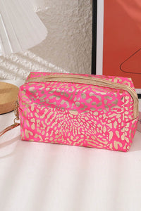 Glitter Leopard Cosmetic Bag