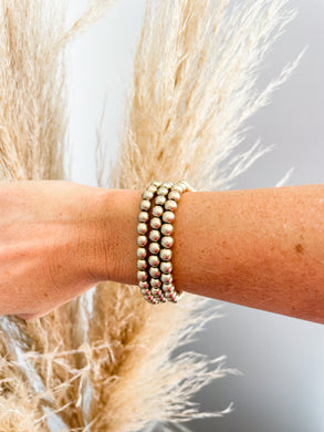 Large Beaded Stretch Bracelet