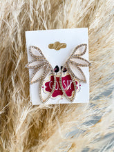Load image into Gallery viewer, Rhinestone Metal Flower Earring