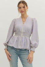 Load image into Gallery viewer, Stripe Me Pretty Top - Lavender