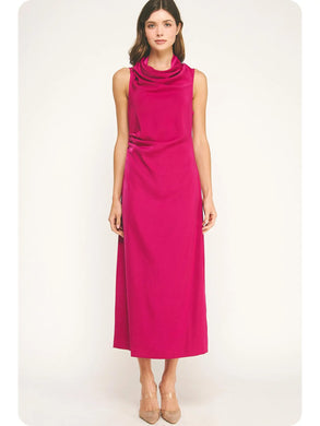 Glow with Grace Midi-Magenta