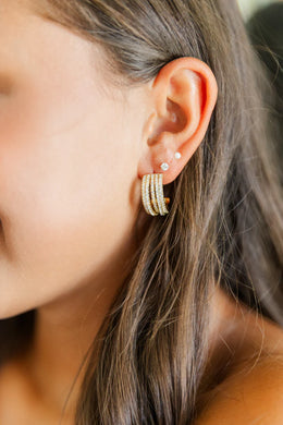 The Margaret CZ Hoops