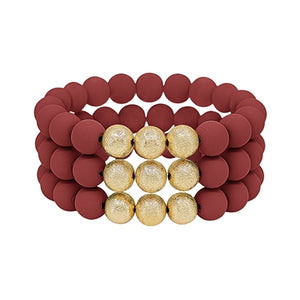 Clay Textured Stack-able Bracelets