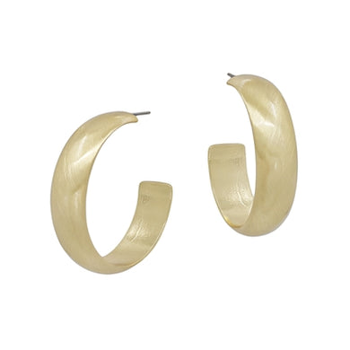 Matte Gold Textured Satin Hoop