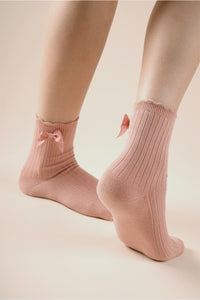 Cozy Cute Ruffle Crew Socks