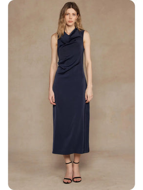 Glow with Grace Midi-Navy