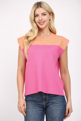 Dream Big Short Sleeve Sweater-Peach