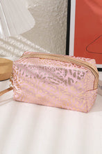 Load image into Gallery viewer, Glitter Leopard Cosmetic Bag