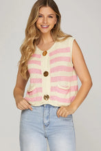 Load image into Gallery viewer, Pretty Please Button Up Vest
