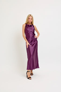 Violet Veil Maxi Dress