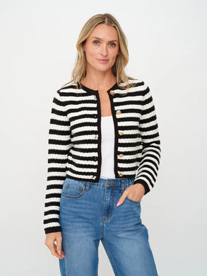 Porcelain Stripe Cardigan