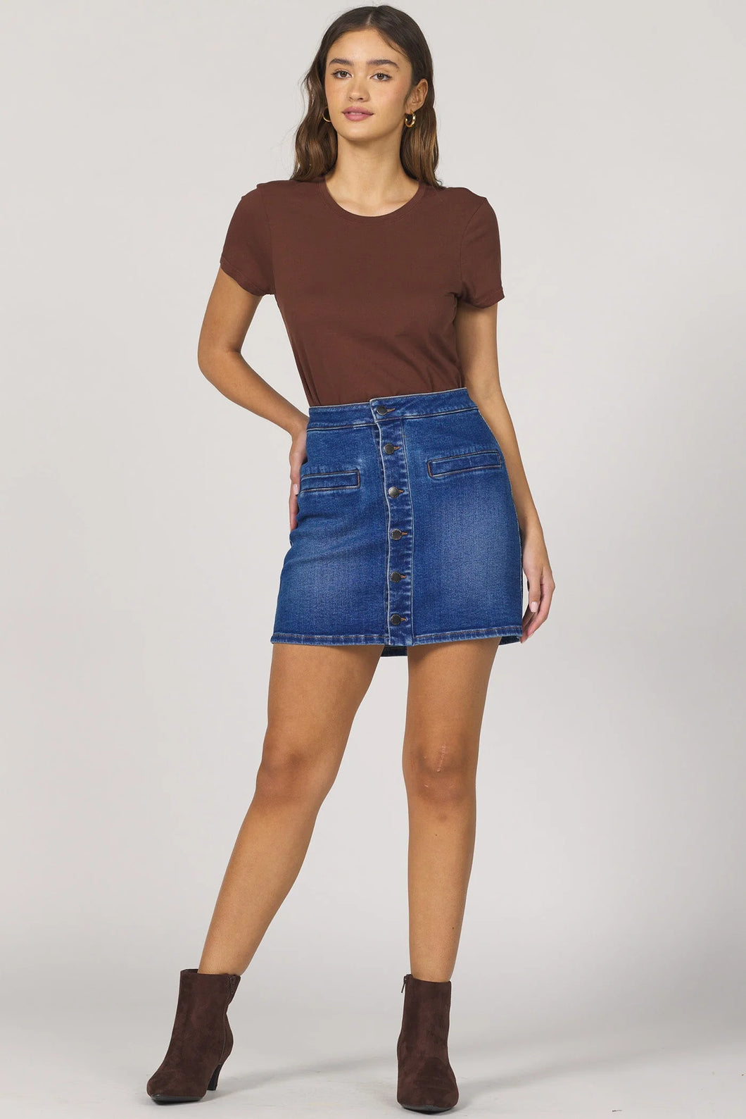 The Quinn Skirt-Denim