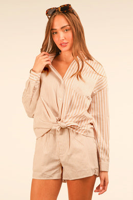 Day Dreaming Comfy Bottoms-Taupe