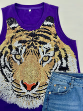 Load image into Gallery viewer, Tiger Touchdown Sequin T